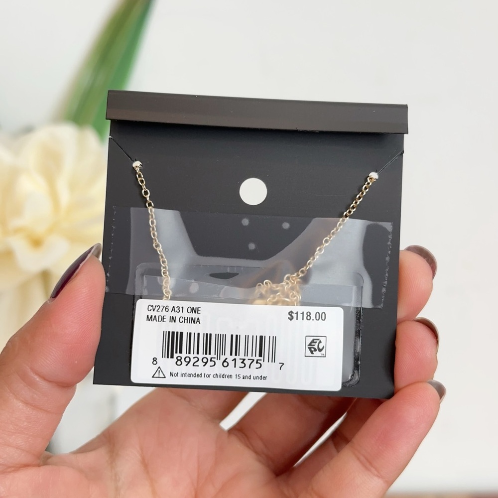 NWT‎ Coach Coin Multi Charm Pendant Necklace - Picture 3 of 7